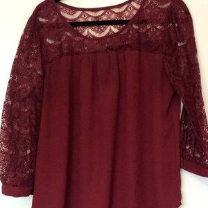 Maroon Blouse